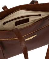 'Alessandra' Brown Leather Hand Bag image 4