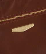 'Alessandra' Brown Leather Hand Bag image 6