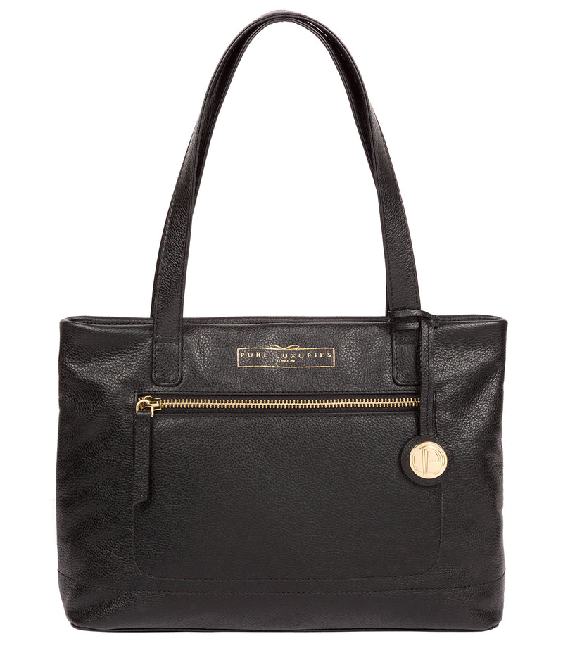 'Adley' Black Leather Handbag image 1