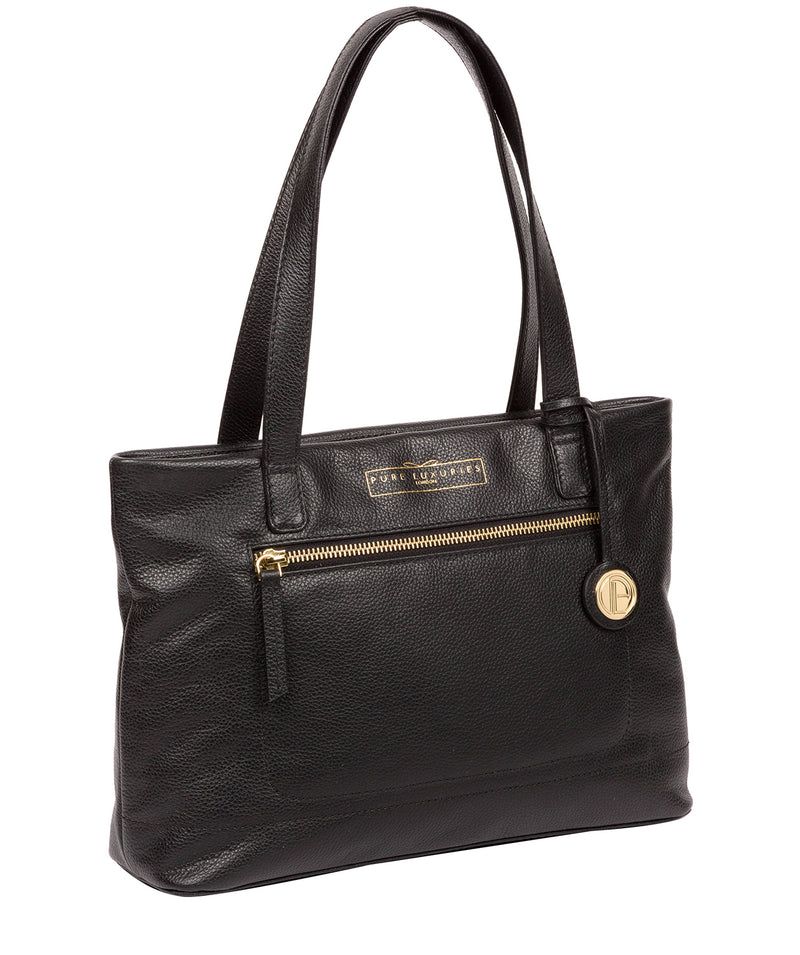 'Adley' Black Leather Handbag image 5
