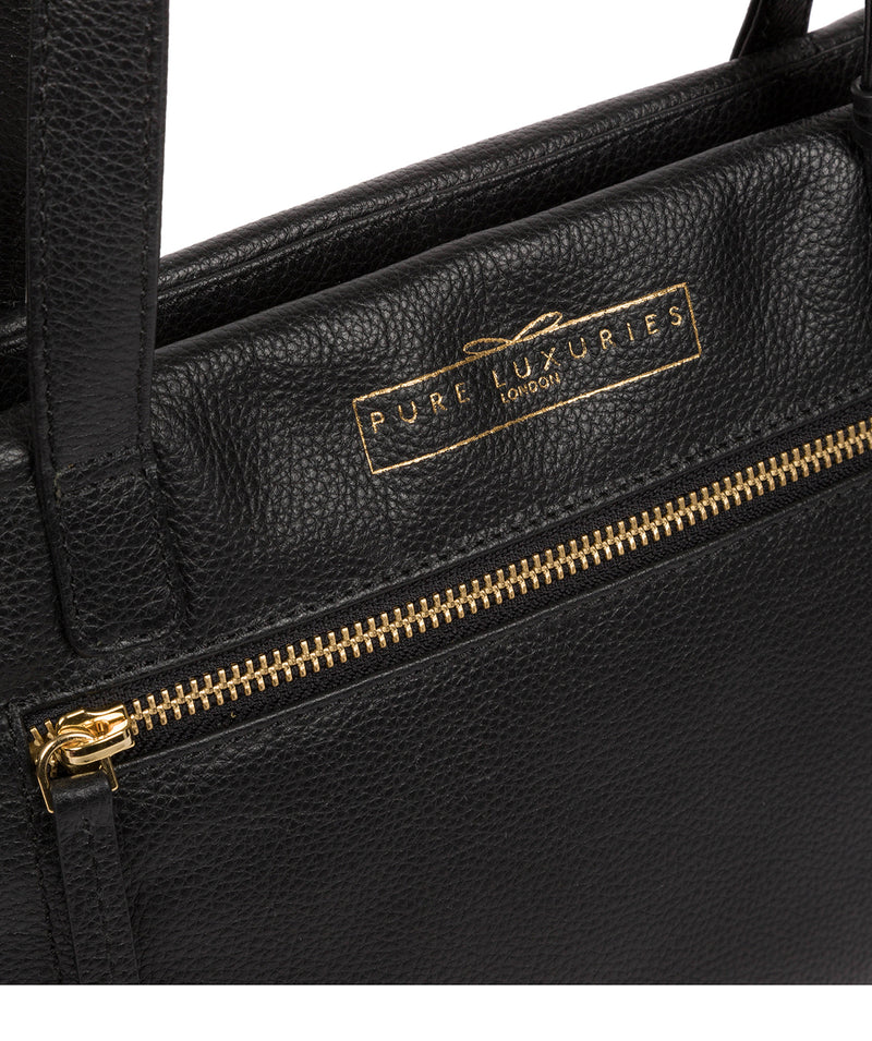 'Adley' Black Leather Handbag image 6