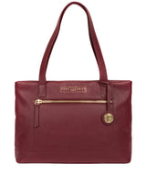 'Adley' Deep Red Leather Handbag image 1