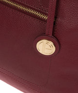 'Adley' Deep Red Leather Handbag image 6