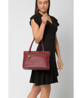 'Adley' Deep Red Leather Handbag image 2