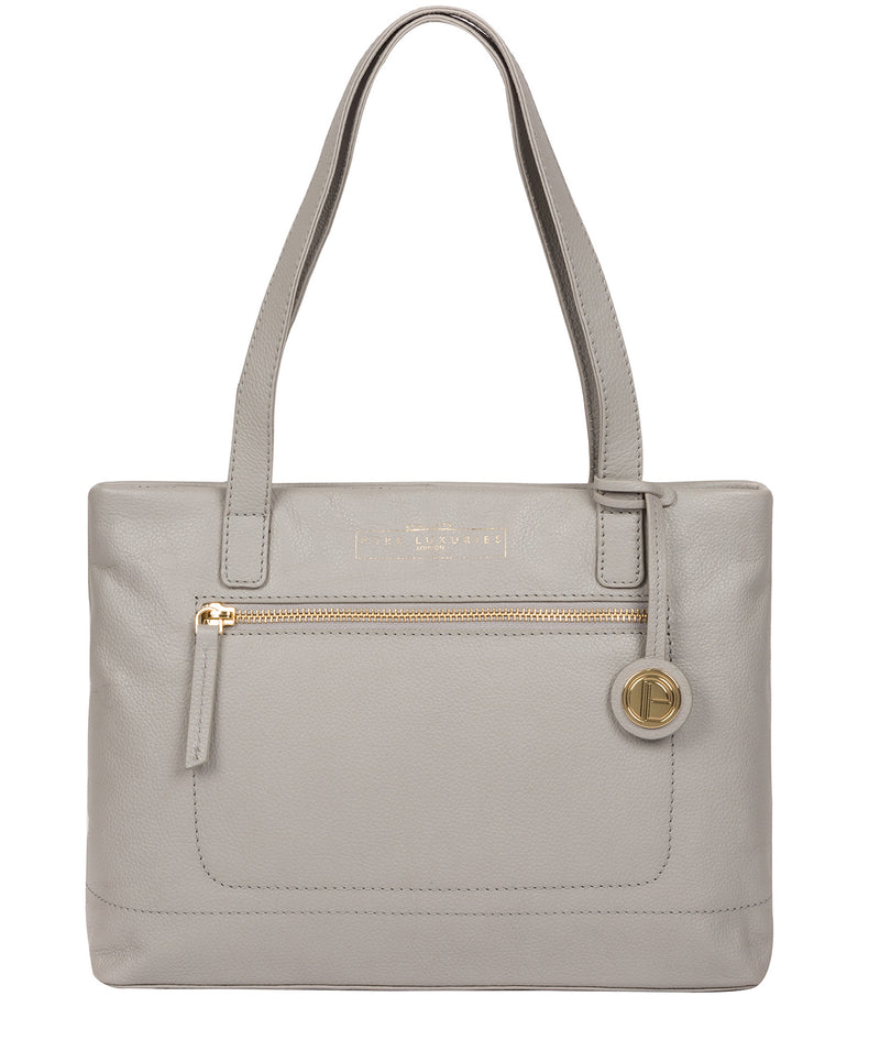 'Adley' Grey Leather Handbag image 1