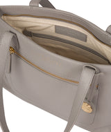 'Adley' Grey Leather Handbag image 4