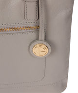 'Adley' Grey Leather Handbag image 6