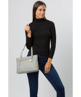 'Adley' Grey Leather Handbag image 2