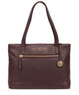 'Adley' Plum Leather Handbag image 1