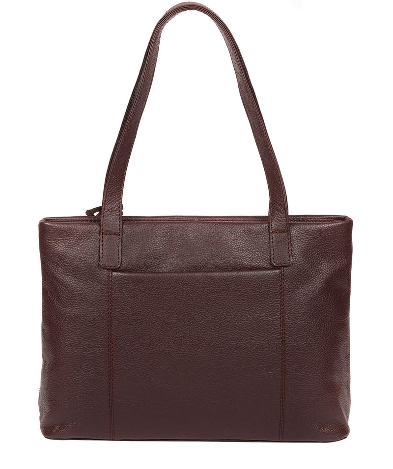 'Adley' Plum Leather Handbag image 3