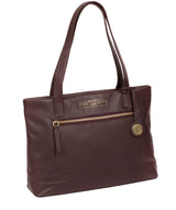 'Adley' Plum Leather Handbag image 5