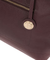 'Adley' Plum Leather Handbag image 6