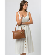 'Adley' Tan Leather Handbag image 2