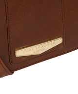 'Rosana' Brown Leather Cross Body Bag image 6