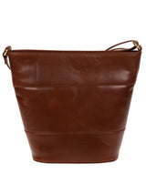 'Caterina' Brown Leather Cross Body Bag image 3