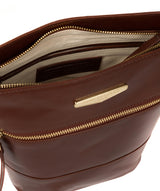 'Caterina' Brown Leather Cross Body Bag image 4