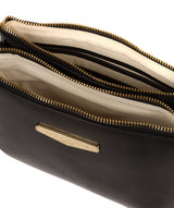 'Gionvanna' Black Leather Cross Body Bag image 4