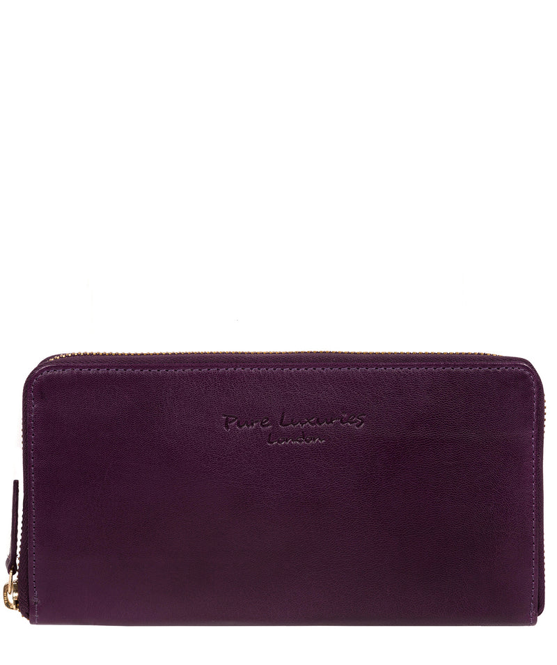 'Marylebone' Purple Leather Purse image 1