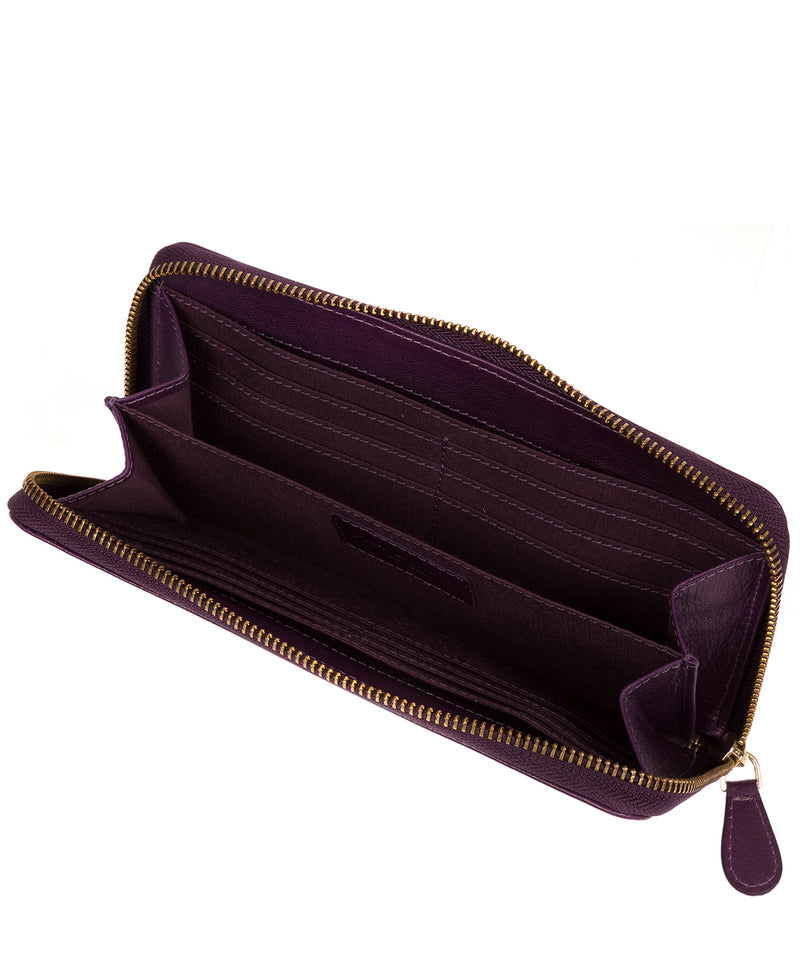 'Marylebone' Purple Leather Purse image 3