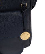 'Rayden' Navy Leather Cross Body Bag image 6