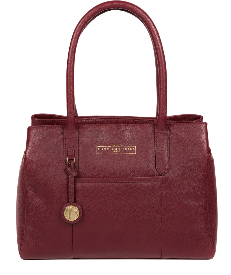 'Chatham' Deep Red Leather Handbag image 1