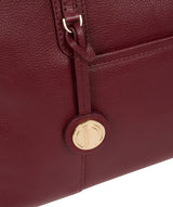 'Chatham' Deep Red Leather Handbag image 6