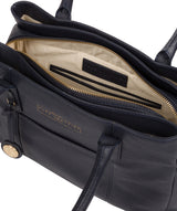 'Chatham' Navy Leather Handbag image 4