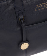 'Chatham' Navy Leather Handbag image 6
