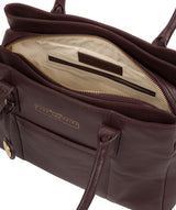 'Chatham' Plum Leather Handbag