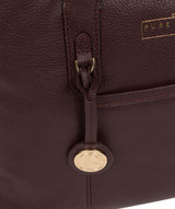 'Chatham' Plum Leather Handbag image 6