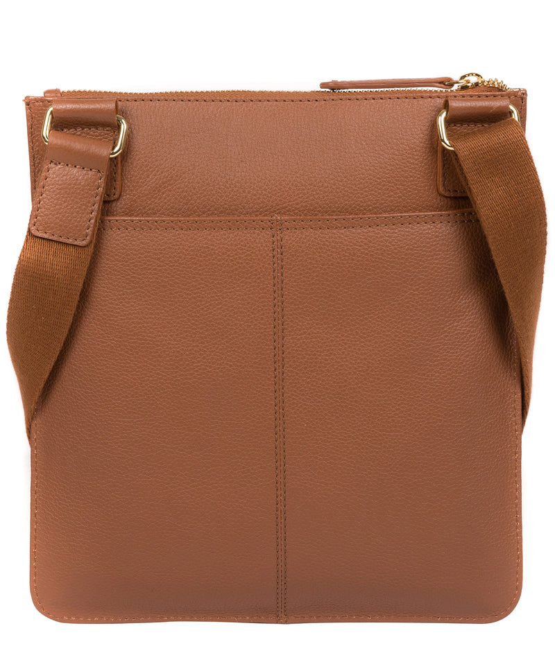 'Langley' Tan Leather Cross Body Bag