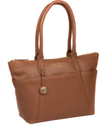 'Everly' Tan Leather Tote Bag image 5