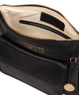 'Tindall' Black Leather Shoulder Bag image 4