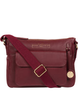 'Tindall' Deep Red Leather Shoulder Bag image 1