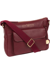 'Tindall' Deep Red Leather Shoulder Bag image 5