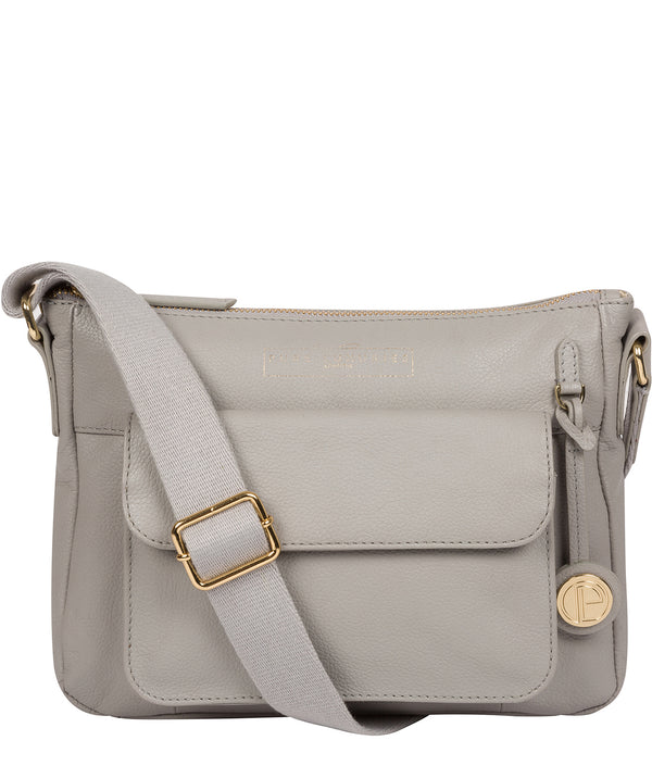 'Tindall' Grey Leather Shoulder Bag image 1
