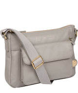 'Tindall' Grey Leather Shoulder Bag image 5