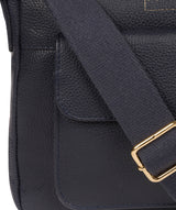 'Tindall' Navy Leather Shoulder Bag image 6