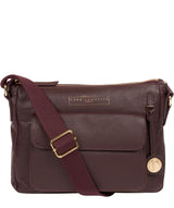 'Tindall' Plum Leather Shoulder Bag image 1