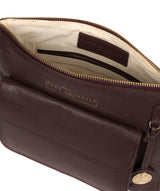 'Tindall' Plum Leather Shoulder Bag image 4