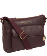 'Tindall' Plum Leather Shoulder Bag image 5