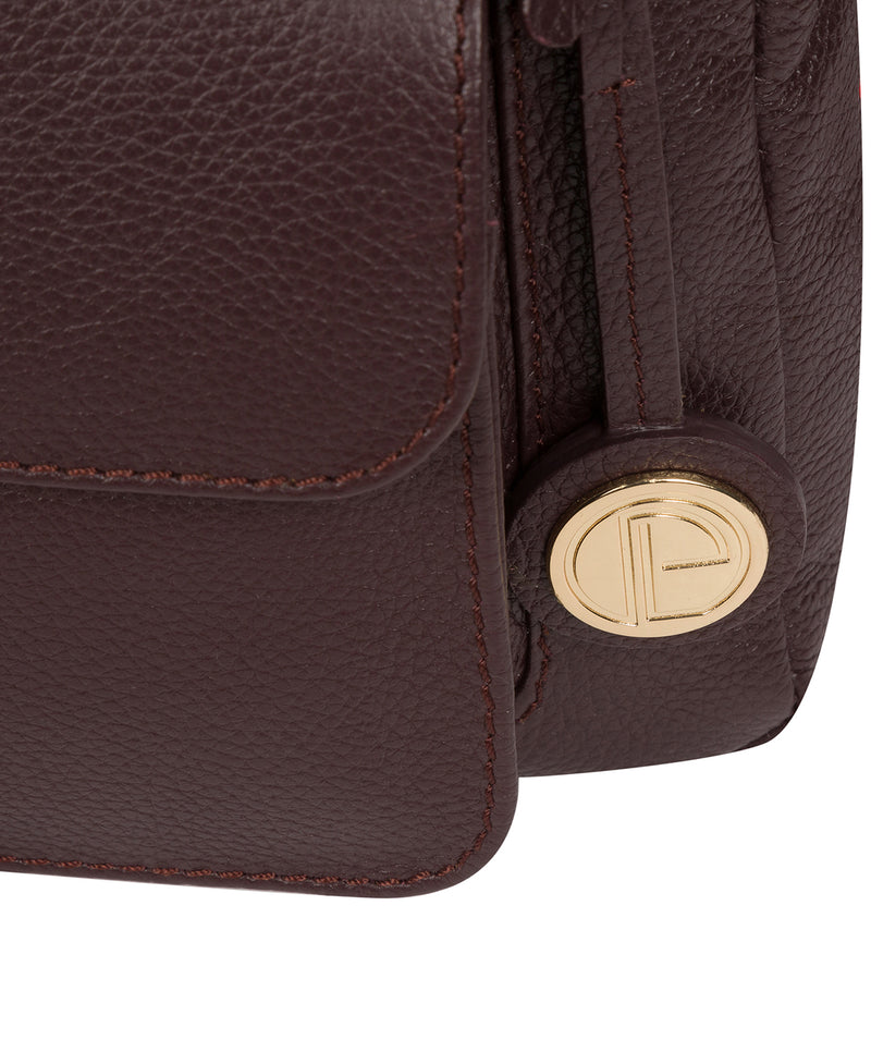 'Tindall' Plum Leather Shoulder Bag image 6