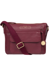 Pure Luxuries Classic Collection Bags: 'Tindall' Pomegranate Leather Shoulder Bag