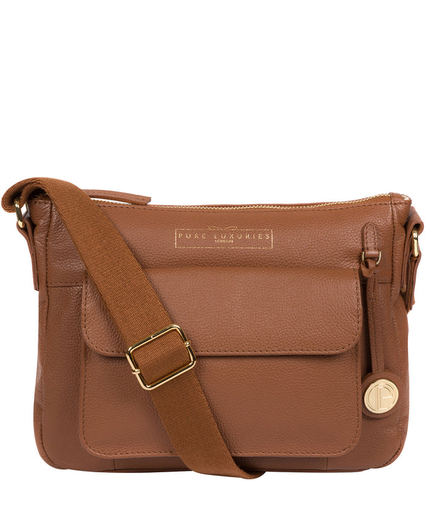 'Tindall' Tan Leather Shoulder Bag image 1