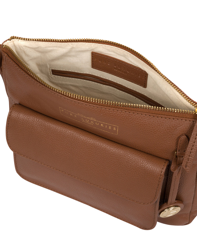 'Tindall' Tan Leather Shoulder Bag image 4