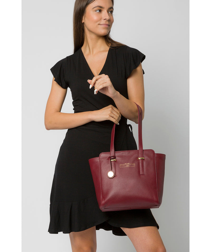 'Blakeley' Deep Red Leather Handbag image 2
