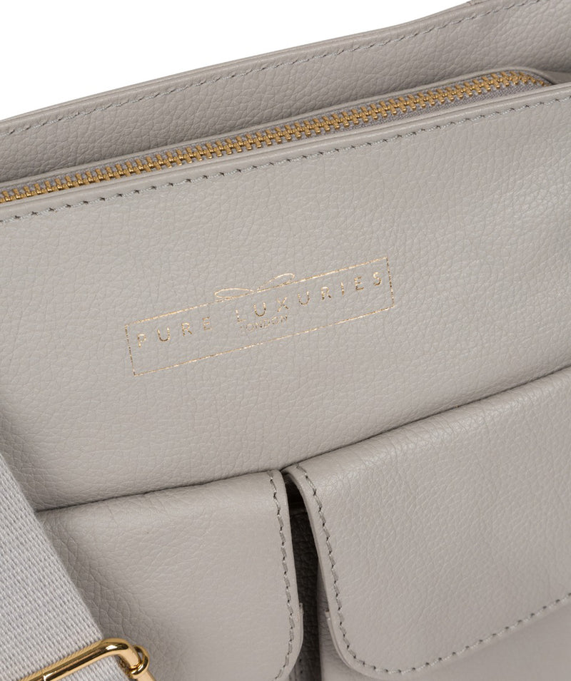 'Soames' Grey Leather Cross Body Bag