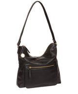 'Tenley' Black Leather Shoulder Bag image 5