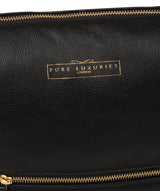 'Tenley' Black Leather Shoulder Bag image 7