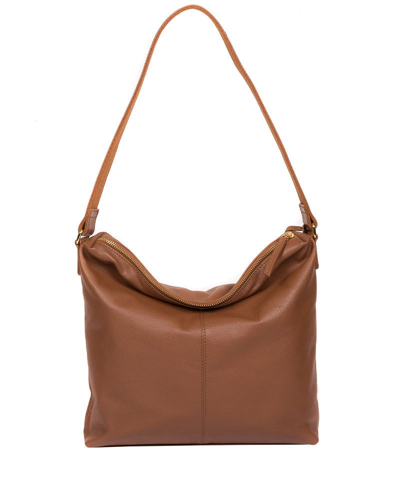 'Tenley' Tan Leather Shoulder Bag image 3